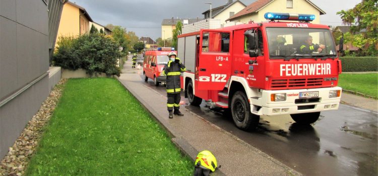 Brandeinsatz-Klein bei der VS Ottensheim