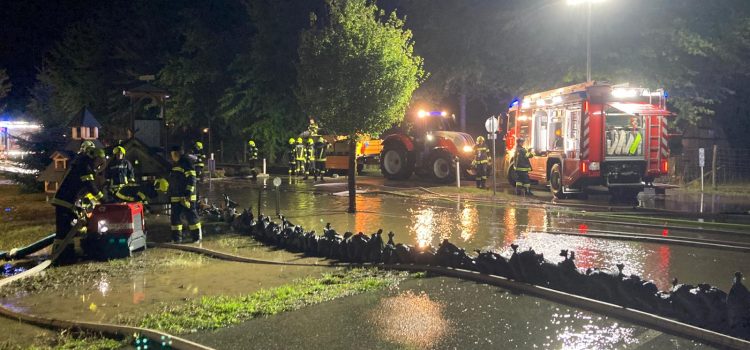 Einsätze durch Überflutungen und Hochwasser