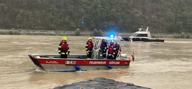 Steg-Bergung aus der Donau