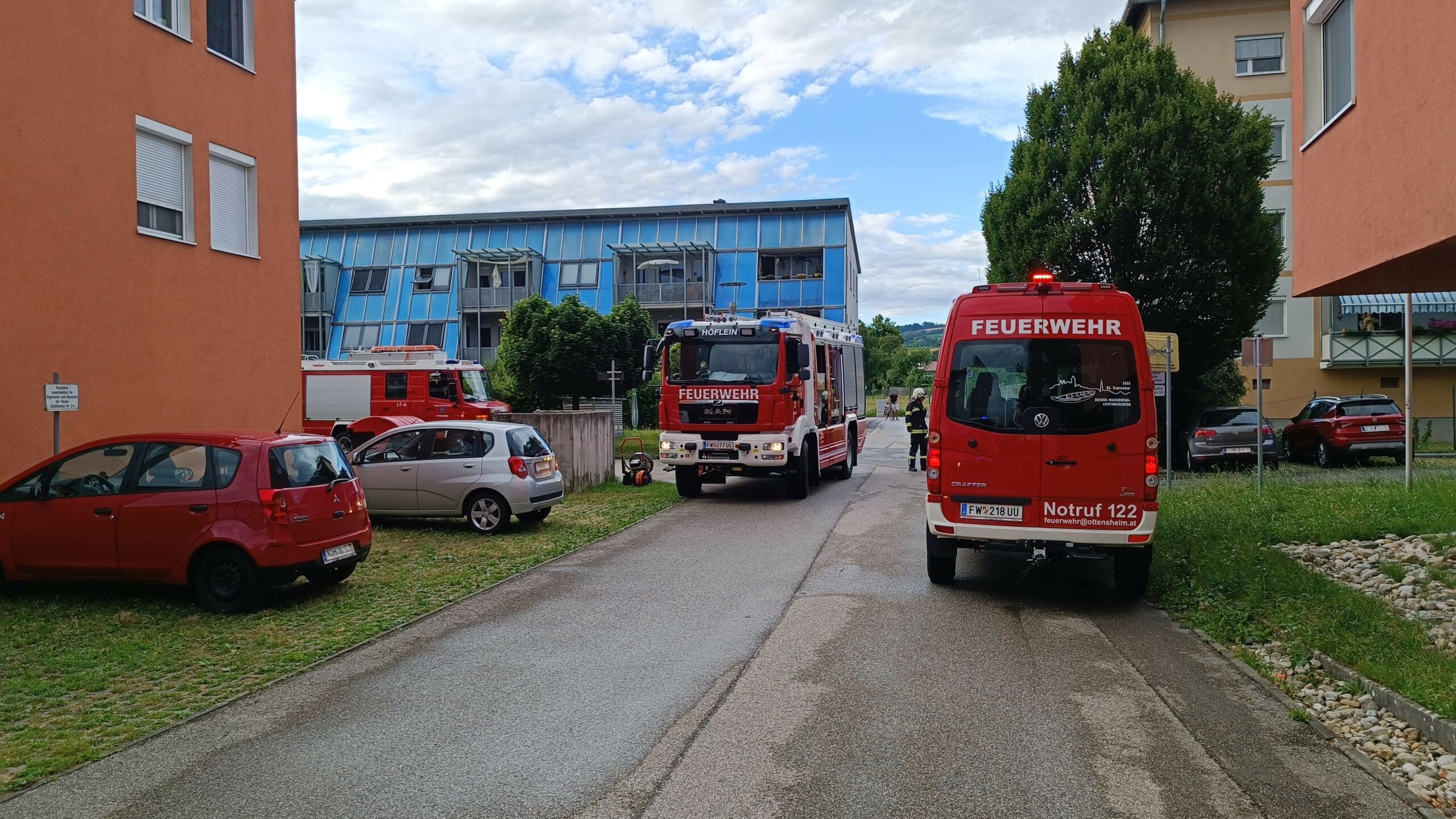 Übung in der Tiefgarage