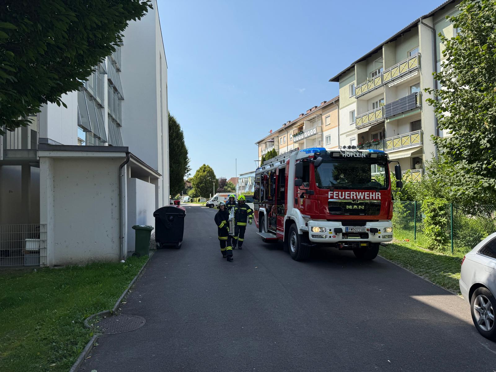 Brandverdacht in der Schlosswiese