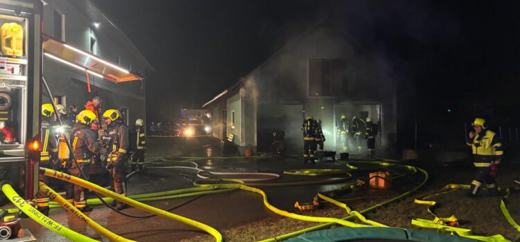 Brandeinsatz in Walding Brandeinsatz in Walding