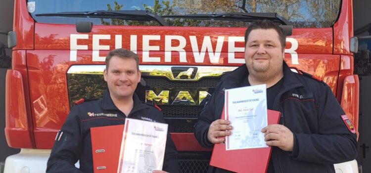 Katastrophenschutz-Seminar I erfolgreich absolviert