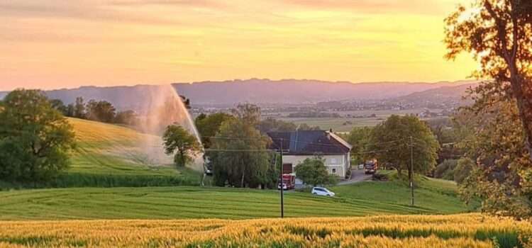 Gemeinsame Übung mit der Feuerwehr Walding