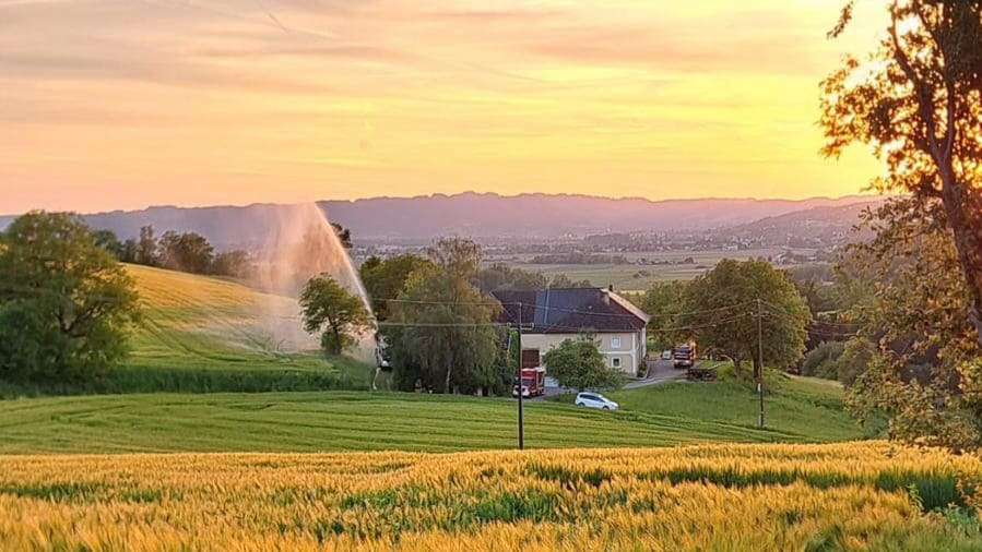 Gemeinsame Übung mit der Feuerwehr Walding